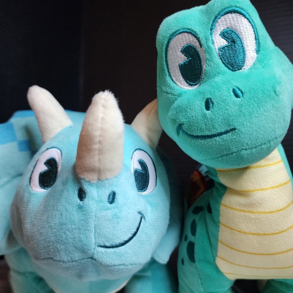 Disney Animal Kingdom Dino Land USA Institute Cementasaurus & Triceratops Plush